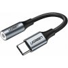 Adaptér UGREEN USB Type-C - 3,5 mm Jack, sivý