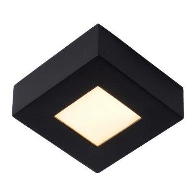 LUCIDE 28117/11/30 BRICE štvorcové stropné stmievateľné kúpeľňové LED svietidlo 8W IP44 čierna