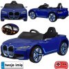 JOKO Elektrické autíčko BMW i4, penové kolesá, kožené sedadlo, modré