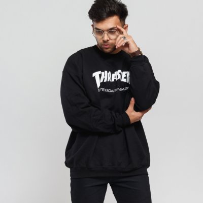 Thrasher Skate Mag Crew pánska mikina black