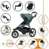 Set 11v1 Thule Urban Glide 3 Mid blue 2024+madlo+vanička Soft beige+príslušenstvo JOMK+Thule Maple Black+Thule Alfi+adaptéry