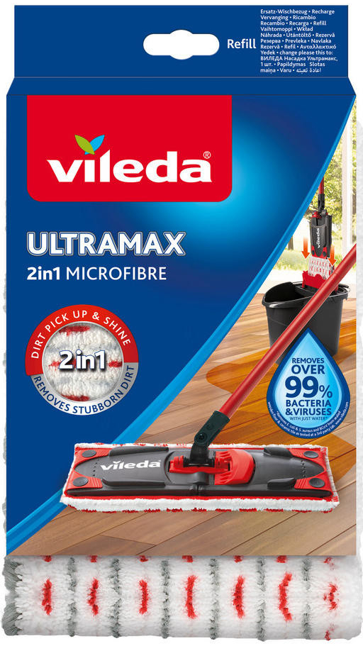 Vileda Náhradný návlek pre mop UltraMax Mikrovlákno vhodné na parkety a laminát 105575-V