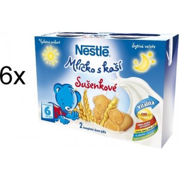 Nestlé Mliečko s kašou Sušienkové 6 x 200 ml