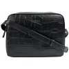 Sue Black Croco - crossbody kožená kabelka