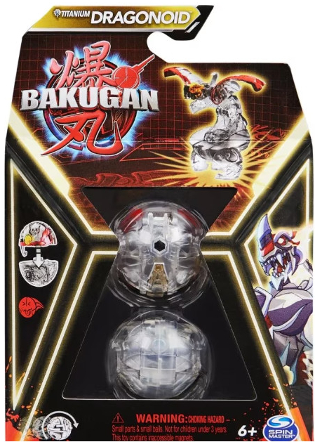 Spinmaster Bakugan Titanium Dragonoid Core Ball