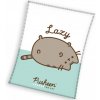 Carbotex Detská mikroplyšová deka Mačička Pusheen Lazy Cat