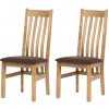 Sada jedálenských stoličiek C-2100 BR2, dub, 2 ks