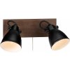 Markslojd NATIVE Wall 2L Brown/Black 108213