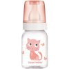 Canpol babies Fľaša s potlačou CUTE ANIMALS 120 ml Mačička