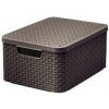 CURVER úložný box RATTAN M, 39,3 x 29,3 x 18,7 cm, hnedý, 03618-210