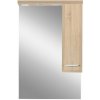 Zrkadlová nástenná skrinka Nerva 65 cm, dub Sonoma