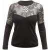 Tričko dl. rukáv Fresh Trash WOMEN'S ESCAPE MERINO LONG SLEEVE TEE BLACK/ZEBRA L