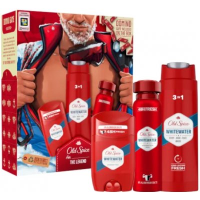 Old Spice Whitewater dezodorant v spreji 150 ml + dezodorant v tyčinke 50 ml + sprchový gél 3v1 na tvár, telo a vlasy 250 ml