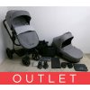 EASYWALKER Set XXL Kočík kombinovaný Harvey3 Exclusive Grey s príslušenstvom 2025