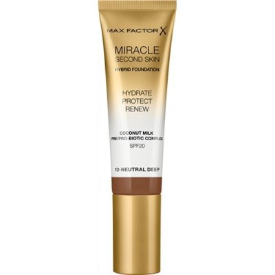 Max Factor Miracle Second Skin hydratačný krémový make-up SPF20 12 Neutral Deep 30 ml