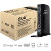 Club3D USB-A a USB-C Dual Display 4K60Hz Dokovacia stanica (6x USB 3.0/2x DP/Ethernet/USB-B/2x audio)