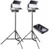 walimex pro Sirius 160 LED 65W Daylight 2-Pack with Tripods