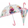PERLETTI Dievčenský dáždnik DISNEY FROZEN Transparent, 50255