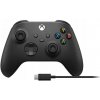 Bezdrôtový ovládač Microsoft EP2-29944 Xbox Carbon Black + USB-C kábel
