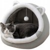 DOMČEK PRE MAČKU PLYŠOVÝ PELIEŠOK TEPLÝ KOTEREC HRAČKA LOPTIČKA + VANKÚŠ