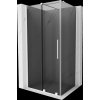 MEXEN/S - Velár sprchovací kút, posuvné dvere 130 x 85, grafit, biela 871-130-085-41-20