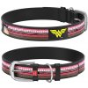 Kožený obojok DC Comics - Wonderwoman - čierna, XXL