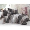 XPOSE® Predĺžené bavlnené Renforcé obliečky ZIGO - sivé 140x220 cm, 70x90 cm, Bavlna RENFORCÉ + Predĺžená možnosť vrátenia tovaru do 50 dní