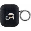 Karl Lagerfeld Embossed Karl and Choupette Heads obal pre AirPods 1/2 - čierny 3666339283551 - možnosť vrátiť tovar ZADARMO do 30tich dní