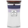 WoodWick Trilogy Evening Luxe - vonná sviečka s praskajúcim knôtom - 609,5 g