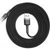 BASEUS Datový kabel Cafule USB-C 2m 2A šedo-černý (CATKLF-CG1)