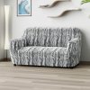 Bielastické poťahy OCEANO NOVÉ šedo-modré dvojkreslo (š. 120 - 160 cm) Doprava zadarmo