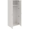 Šatníková skriňa Strong, zámok, 80x192x40 cm, biela/biela