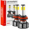 LED žiarovky hlavného svietenia H8/H9/H11 COB 4Side AMiO