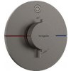 Hansgrohe ShowerSelect Comfort - Termostatická batéria pod omietku, kefovaný čierny chróm 15553340