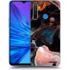 Picasee silikónový čierny obal pre Realme 5 - Cream