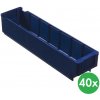 Schoeller Allibert Plastová regálová prepravka MAX - 94 x 400 x 80 mm, 40 ks