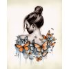 ZUTY Obrazy na stenu - Motýlia žena ako symbol premeny Rámovanie: vypnuté plátno na rám, Rozmer: 80x100 cm