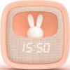 Budík a nočné svetlo MOB Billy Clock and light - pink uni