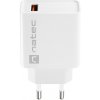 Univerzálna nabíjačka Natec RIBERA 18W 1X USB-A, biela NUC-2057