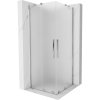 Mexen Velar Duo posuvná sprchová kabína 80 x 80 cm, námraza, chróm - 871-080-080-32-01