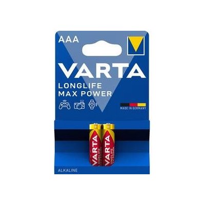 Batéria alkalická Varta Longlife Max Power AAA, LR03, blister 2ks (4703101412)