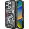 Karl Lagerfeld Liquid Glitter Scattered Choupette kryt pre iPhone 16 Pro čierny KLHCP16LLCHSCTDK