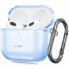 Puzdro s flipom Tech-protect pre Apple AirPods 4, modré