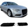 Krytky hmloviek do nárazníka čierne lesklé pre Audi A6 C7