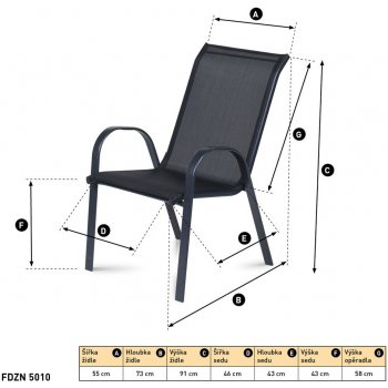 FDZN 5010 AL Hliníková židle FIELDMANN