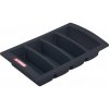 ARAVEN Príborník GN 1/1, polypropylén, 4 priehradky, čierny