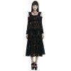 Devil Fashion šaty Gothic Flocked