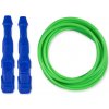 Ninja Rope - Švihadlo na kondícii, nastaviteľná dĺžka, vhodné ako parťák do fitka. Vyber farbu rukovätí:: Modré, Vyber priemer lanka:: 4 mm – ľahšie a rýchlejšie (odporúčané pre ženy a deti), Farba la