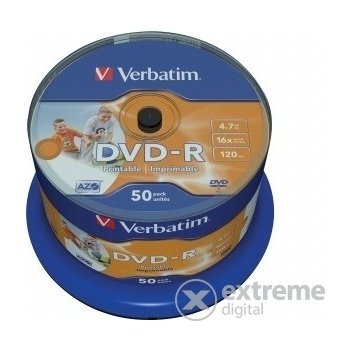 Verbatim DVD-R 4,7GB 16x, 50ks