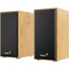 GENIUS Reproduktor SP-HF180, 3.5mm jack, 6W, světlé dřevo